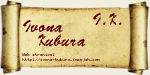 Ivona Kubura vizit kartica